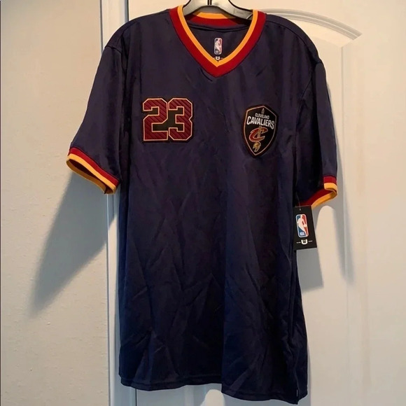 Cleveland Cavaliers Jersey LeBron James NBA Throwback Size Large NWT - Picture 2 of 10